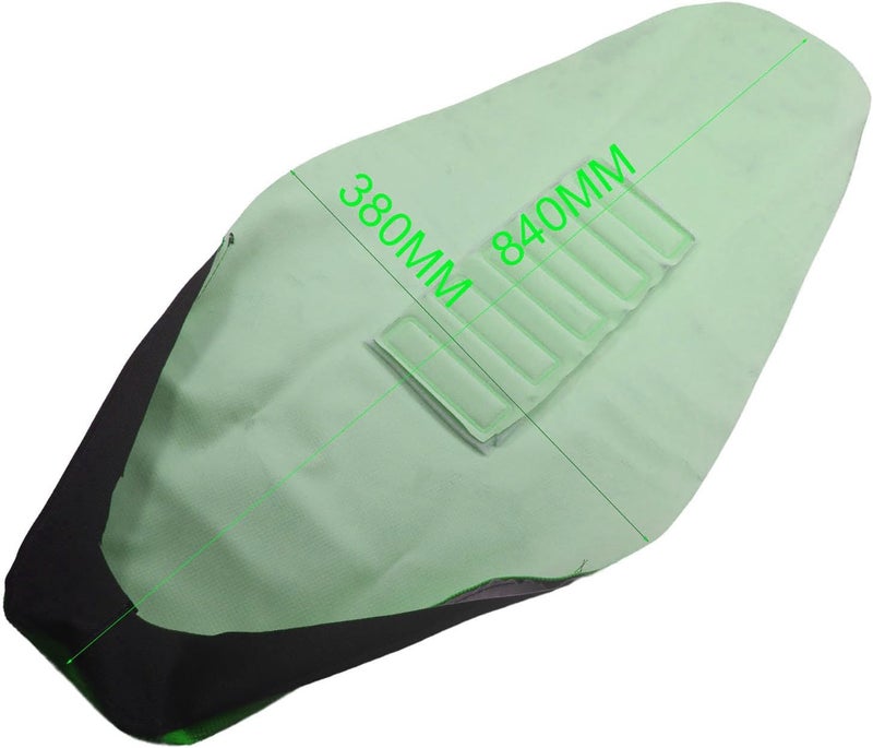 Adsspro Motorcycle Universal Seat Cover non-slip thick 3D particles suitable Rubber Striped Grip Gripper Soft For CRF WR WRF RMZ YZF SXF EXC EXC XC SX CR KLX 250 Dirt Pit Bike Motocross (Orange) (Green) - Image 2